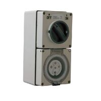 3 Phase 5 Round Pin Combo - 20Amp - IP/CO3PH520