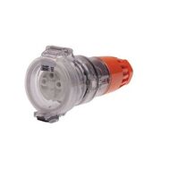 3 Round Pin Extension Socket - 32Amp - IP/SCO3P32R
