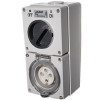 3 Phase 4 Round Pin Combo - 40Amp - RESISTIVE ORANGE - IP/CO3PH440/RO