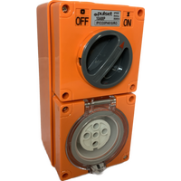 3 Phase 5 Round Pin Combo - 40Amp - IP/CO3PH540