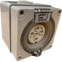 3 Phase 5 Round Pin Socket - 10Amp - IP/SC510
