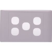 SL 6 Gang Unloaded Switch Plate - SL/SW/UL6