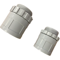 40mm Plain to Screwed Adaptor - ADAPTOR40