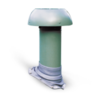 Thru Roof Exhaust Fan 4 pole 200mm c/w Tiletite