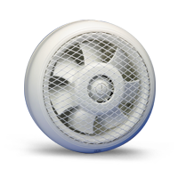 150mm window/wall fan 240v gravity louvre
