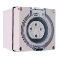 3 Phase 4 Round Pin Socket - 50Amp - RESISTIVE ORANGE - IP/SC450/RO