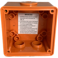 2 Phase Square Switch - 20Amp - RESISTIVE ORANGE - IP/S2P20/RO