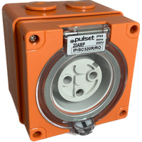 3 Round Pin Socket - 20Amp - IP/SC320R