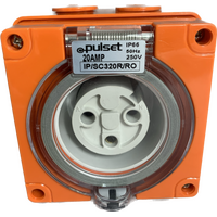 3 Round Pin Socket - 32Amp - IP/SC332R