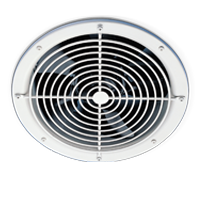 Industrial 350mm 6pole wall/ceiling fan