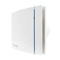 Silent Design wall mounted fan 100mm c/w timer and humidistat White