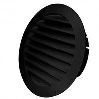 Manrose Fixed Louvre Grille Black - V150RDGBL