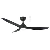 Avoca DC 1320mm 3 ABS Blade WIFI & Remote Control Ceiling Fan with Variable Dim 20w CCT LED Light Matt Black