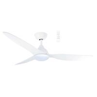 Avoca DC 1220mm 3 ABS Blade WIFI & Remote Control Ceiling Fan with Variable Dim 20w CCT LED Light Matt White