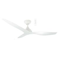Avoca DC 1320mm 3 ABS Blade WIFI & Remote Control Ceiling Fan Only Matt White