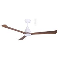 Polo DC 1320mm 3 ABS Blade WIFI & Remote Control Ceiling Fan with Variable Dim 15w CCT LED Light Matt White/Walnut