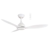 Elite DC 1220mm 3 ABS Blade WIFI & Remote Control Ceiling Fan Only Matt White
