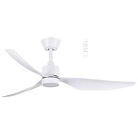 Genoa DC 1270mm 3 ABS Blade WIFI & Remote Control Ceiling Fan with Variable Dim 16w CCT LED Light  Matt White