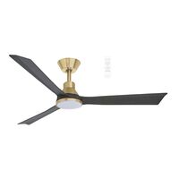 Riviera DC 1320mm 3 ABS Blade WIFI & Remote Control Ceiling Fan with Variable Dim 15w CCT LED Light Antique Bronze/Charcoal