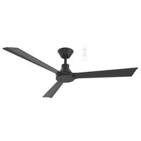 Riviera DC 1320mm 3 ABS Blade WIFI & Remote Control Ceiling Fan Only Matt Black