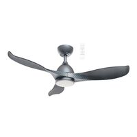 Scorpion DC 1320mm 3 ABS Blade WIFI & Remote Control Ceiling Fan with Variable Dim 20w CCT LED Light Graphite/Carbon blades