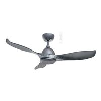 Scorpion DC 1320mm 3 ABS Blade WIFI & Remote Control Ceiling Fan Only Graphite/Carbon blades
