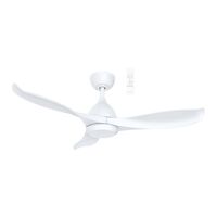 Scorpion DC 1320mm 3 ABS Blade WIFI & Remote Control Ceiling Fan Only Matt White