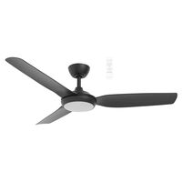 Viper DC 1320mm 3 Blade All ABS WIFI & Remote Control Ceiling Fan with Variable Dim 18w CCT LED Light Matt Black