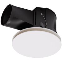 Flow Round 250mm Exhaust Fan White