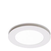 Flow Round 300mm Exhaust Fan & 12w Tricolour LED Light White