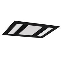 Phoenix 1000w Halogen 3 in 1 Bathroom Heater & High Extraction Exhaust Fan with 2 Tricolour LED Light Panels Black