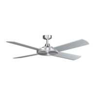 Razor 1320mm 4 Blade Ceiling Fan Only Brushed Aluminium