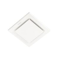 Saturn Square 250mm Exhaust Fan White