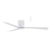 Metro DC Close to Ceiling 3 ABS Blade 1320mm Hugger  WIFI & Remote Control Ceiling Fan Matt White