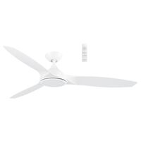 Newport DC 1420mm 3 ABS Blade WIFI & Remote Control Ceiling Fan Only Matt White
