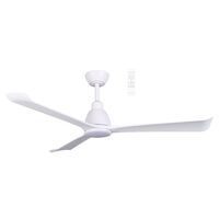 Polo DC 1320mm 3 ABS Blade WIFI & Remote Control Ceiling Fan with Variable Dim 15w CCT LED Light Matt White
