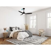Elite DC 1220mm 3 ABS Blade WIFI & Remote Control Ceiling Fan with Variable Dim 18w CCT LED Light Matt Black