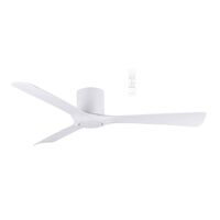 Fresno DC Close to Ceiling 3 ABS Blade 1320mm Hugger WIFI & Remote Control Ceiling Fan Matt White