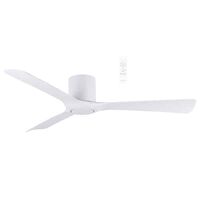Fresno DC Close to Ceiling 3 ABS Blade 1320mm Hugger WIFI & Remote Control Ceiling Fan Matt White