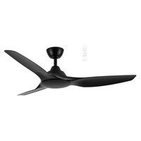 Impact DC 1320mm 3 ABS Blade WIFI & Remote Control Ceiling Fan Only Matt Black