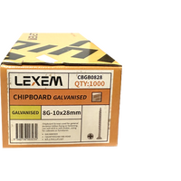 Chipboard Screws 10G-10x100mm Paper Box (500pcs) - CBGB10100