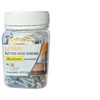 Button Head Screws 8-18x12mm JAR (200pcs) - BHMGJ0812