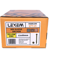 HEX Sleeve Anchor 10X97MM 50pcs - HSAB1097