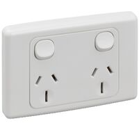 2000 Series
Twin Switch Socket Outlet
250V, 15A, 2 Pole | White Electric