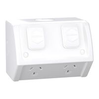 Weathershield
Socket
Twin, 10A, 250VAC, IP54 | Resistant Grey