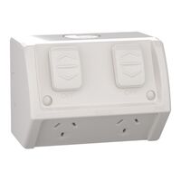 Weathershield
Socket
Twin, 10A, 250VAC, IP54 | Resistant Grey