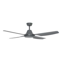 Airflow, Caloundra Ceiling Sweep Fan, 4 Abs Bld 1300mm
Anthracite