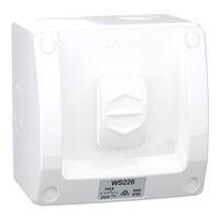 Weathershield
Switch
1-Gang, 16AX, 250VAC, IP66 | Resistant Grey