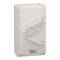 Weathershield
Switch
1-Gang, 1 Pole, 40A, 250VAC, IP66 | Resistant Grey
