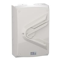 Weathershield
Switch
1-Gang, 3 Pole, 63A, 415VAC, IP66 | Resistant Grey
